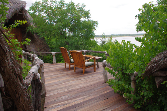 Sand Rivers - our own private deck.