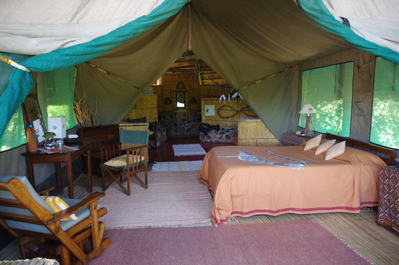 Mwagusi Camp - our bedroom tent.