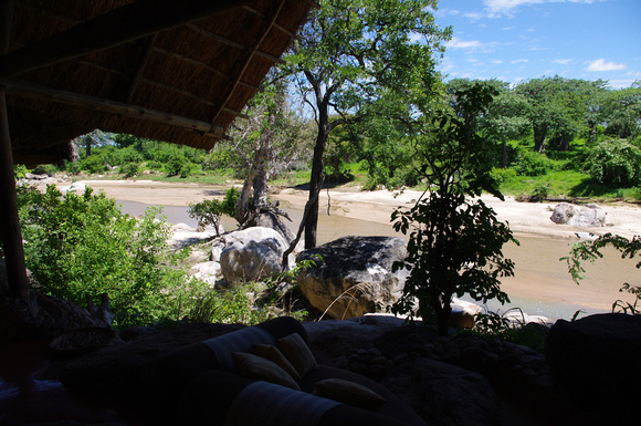 Mwagusi - our view from the "tent".