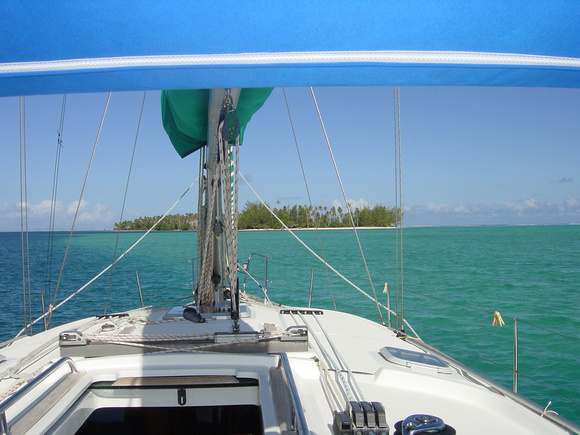 Sailing to our own private island